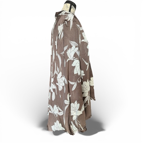 Lane Bryant Brown Floral Blouse - Picture 8 of 10